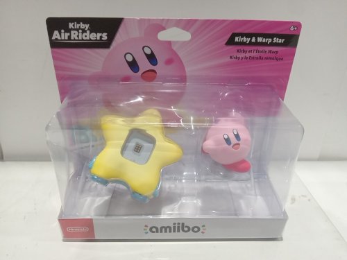 2pc AMIIBO Air Riders collectable swappable toy - KIRBY & WARP STAR (model: nvl-003) image 2