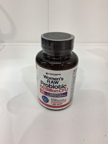 (60 caps) wholesome wellness women's raw probiotic 100 billion cfu with  prebiotics and digestive enzymes image 2