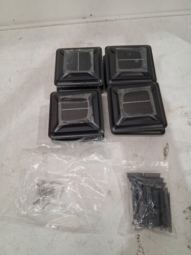 8pk Waterproof Solar Post Cap Lights - 4" x 4" - 3000k to 15000k - black image 3