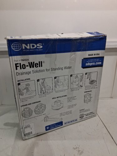 NDS DRY/FLO-WELL STORM WATER LEACHING SYSTEM, DRAINAGE FOR STANDING WATER | 24" X 28.75" | BLACK (FWAS24) image 4