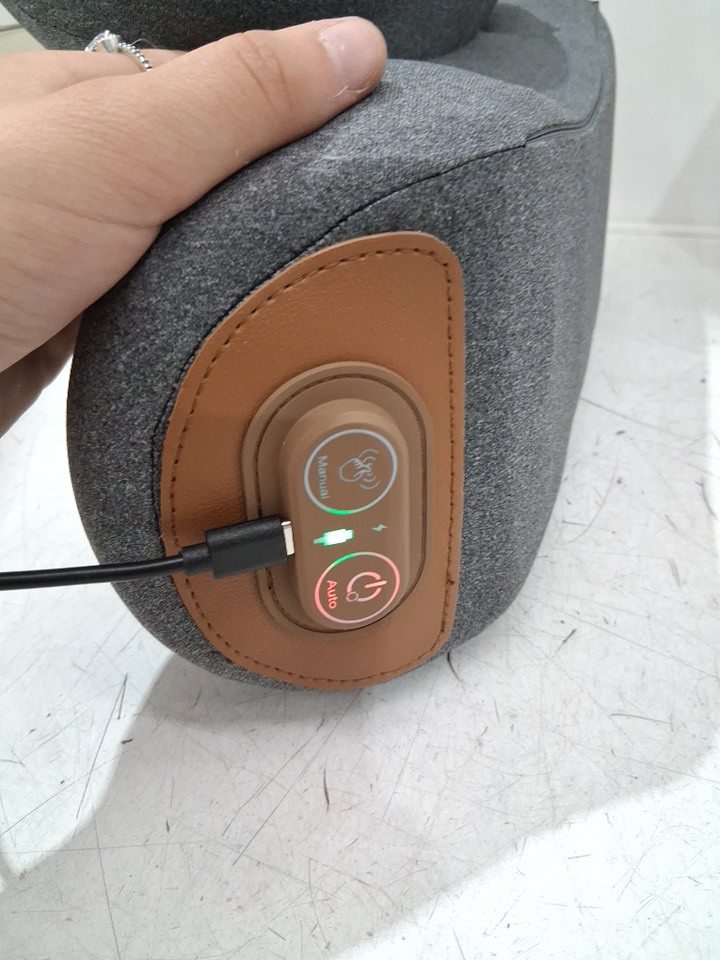 3-IN-1 ELECTRIC Massage Neck Pillow with Heat, Deep Tissue Relief, & Cervical Memory Foam Support - Grey (MODEL: sl24eq09) image 3
