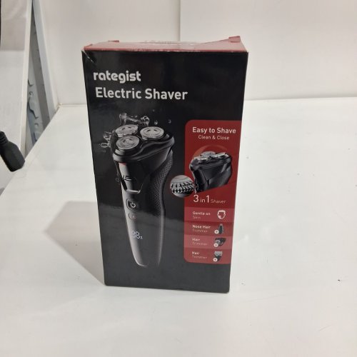 rategist electric rechargeable 3-in-1 shaver - black - (model: WD-787) image 2