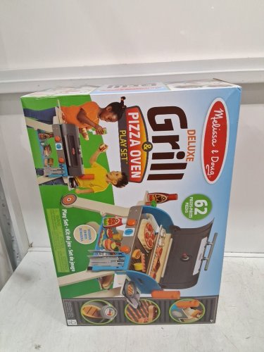 62PC Melissa & Doug Wooden Deluxe Barbecue Grill, Smoker and Pizza Oven - 1.5+ years - multi-colour (model: 30608) image 2