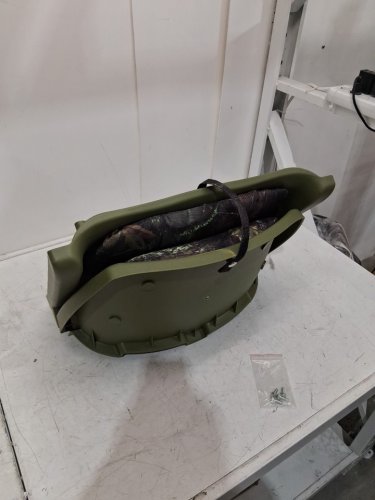 Marine-Grade PVC Folding Low Back Boat Chair Seat - 330LBS CAP - 20" x 19.5" x 15.5" - Green (Model: NP12115GN) image 4