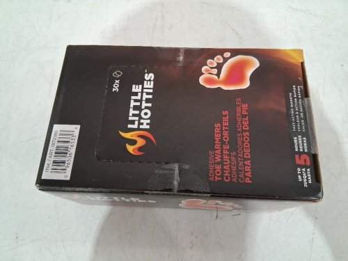 30pk little hotties adhesive toe warmers - up to 5hrs warm - (model: 1872180) image 3