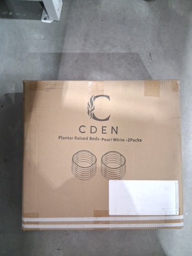 2pk CDEN Planter Raised Beds - 23" X 23" X 17" -  Pearl White (Model: CD-ROUND-2P) image 4