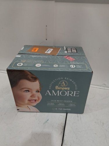 58pk pampers amore most absorbent and best diaper - size 4 - white image 2