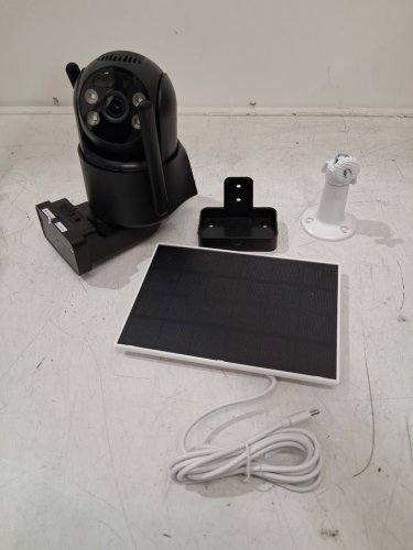 SMART OUTDOOR BATTERY CAMERA WITH SOLAR PANEL WIFI - BLACK image 3