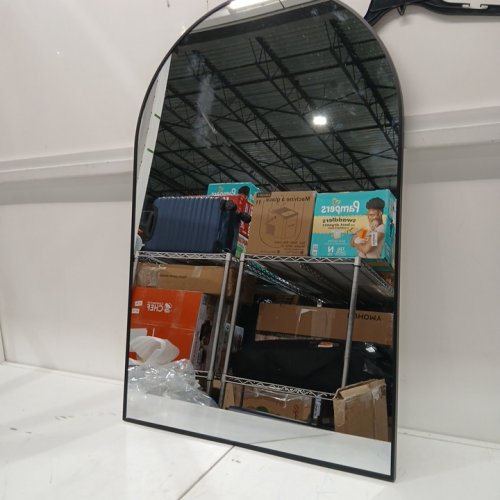 HARRITPURE Arched bedroom wall Mirror - 24" x 36" - black image 3