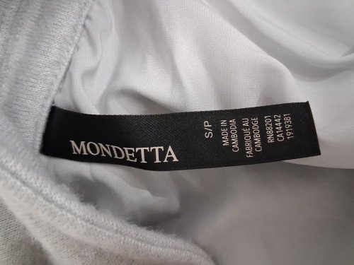 Women's Mondetta Cropped Corduroy Texture Shirt - small - grey (STYLE: 1919381) image 3