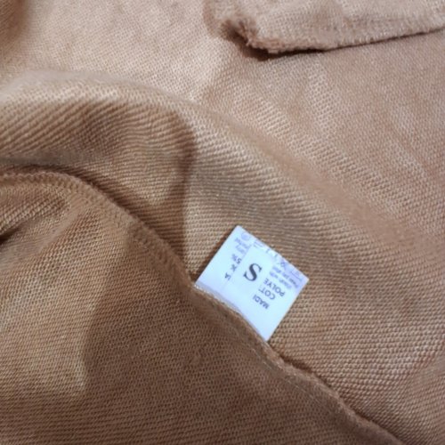 women's LOOSE INSIDEOUT cardigan DESIGN - small - brown image 2