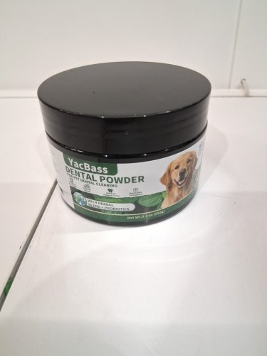 Yacbass pet Dental cleaning Powder Reduces Plaque and Bad Breath Off - 150G image 2
