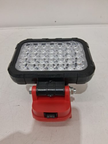 Portable LED Cordless Work Camping Light - Requires a 18V Battery - Red / Black image 3