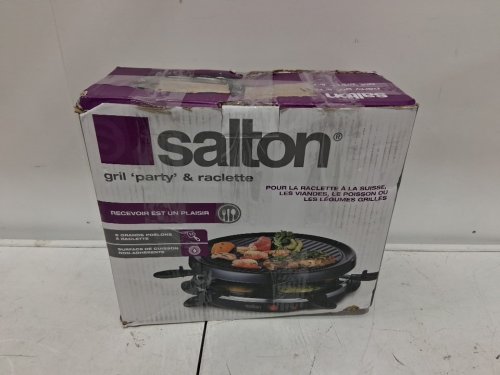 SALTON PARTY GRILL & RACLETTE - serves 6 - BLACK (MODEL: TPG315A) image 2