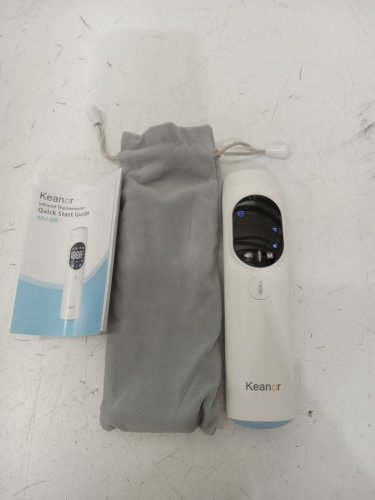 keanor infrared forhead & ear thermometer with digital display - white/blue (model: aoj-20f) image 3