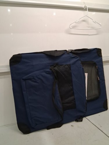 FEANDREA FOLDABLE DOG CARRIER WITH METAL FRAME AND POCKETS - xxxl - 40'' X 27'' - DARK BLUE (MODEL: pdc10z) image 3