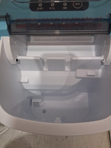 EUHOMY Countertop Ice Maker Machine with Handle, Basket and Scoop - MAKES 26LBS Per Day - blue (MODEL: IM-06c) image 5