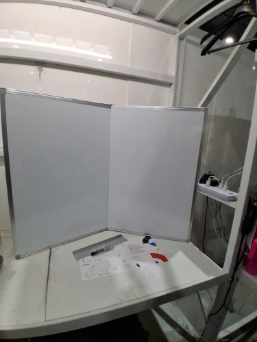 MAXTEK ALUMINIUM FRAME FOLDABLE MAGNETIC WHITE BOARD FOR WALL - 24" X 36" X 24" - WHITE (MODEL:‎PJ-90120-86) image 4