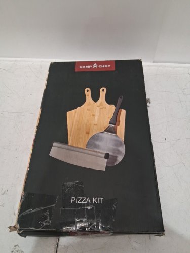 4PC CAMP CHEF PIZZA ACCESSORIES KIT - NATURAL WOOD / stainless steel (model:PZK4) image 2