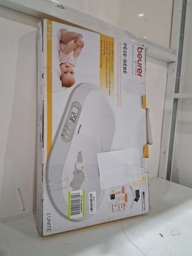BEURER DIGITAL BABY/PET WEIGHT SCALE, 44LBS CAPACITY - WHITE/GREY (MODEL: BY90) image 2
