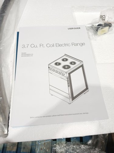 ELEMENT SLIDE-IN COIL STOVE RANGE WITH 4 BURNERS - 24" - 3.7 CU. FT - STAINLESS STEEL / BLACK (MODEL:EECR24MES-CA) image 12
