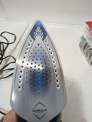 t-fal ultraglide plus enhanced steam iron with calcium collector - black/teal (model: 1980969 / fv5871q0) image 5