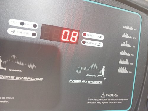 SUPERFIT ELECTRIC TREADMILL WITH BLUETOOTH SPEAKER - 2.2 HP - 7.5MPH - LIGHT BLUE/Black (MODEL: SP37619CA-NY) image 6