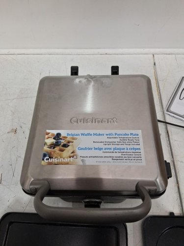 CUISINART 2-IN-1 BELGIAN WAFFLE MAKER WITH PANCAKE PLATE - STAINLESS STEEL (MODEL: WAF-350C) image 6