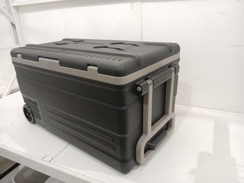 EUHOMY PORTABLE APP CONTROL DUAL-ZONE ADJUSTABLE COOLING REFRIGERATOR FREEZER / COOLER WITH HIGH-EFFICIENCY FROST-FREE COMPRESSOR / LCD DIGITAL CONTROL / HANDLE & WHEELS - 75QT - BLACK / GREY (MODEL: U75 / CF011-75BL-CAEH) image 5