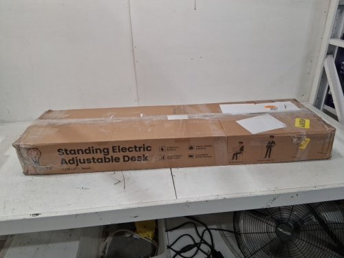 imgadgets adjustable electric standing desk with 3 memory settings - 47" x 24" - natural/white - (model: jsd5-02-2p) image 3