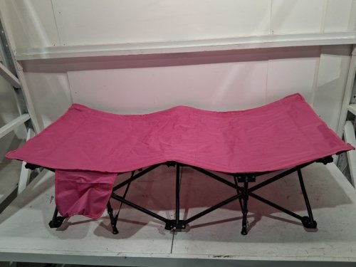 Kids Folding Cot for Camping with carry bag - 53" x 26" - Pink (model: 18133 / PINK) image 3