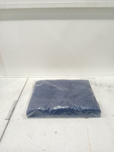 foldable storage ottoman cube - 16" x 12" - blue image 2