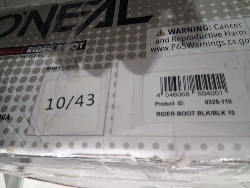 MEN'S O'Neill New Logo Rider Boot - 10 - BLACK (MODEL: 0325-110) image 3