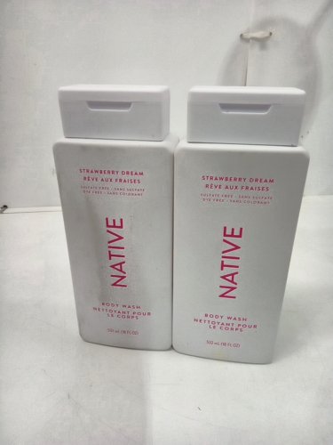 2 NATIVE DYE FREE BODY WASH - STRAWBERRY DREAM - 532ML/EACH image 2