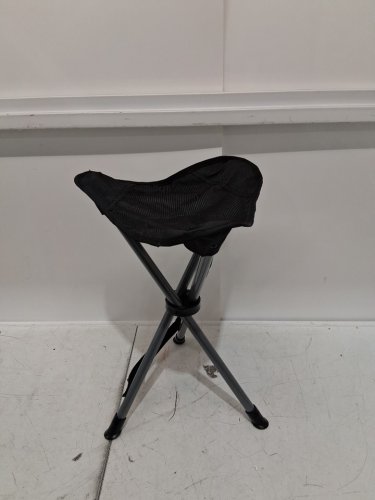 AMAZON BASICS COLLAPSIBLE CAMPING STOOL - 225LBS CAP - 15.2" X 15.2" X 19.5" - BLACK (MODEL: ‎AMZ-U300) image 4