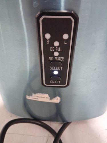 EUHOMY Countertop Ice Maker Machine with Handle, Basket & Scoop - MAKES 26LB Per Day - silver (MODEL: IM-01X/IM008-BSI-CAEH) image 11