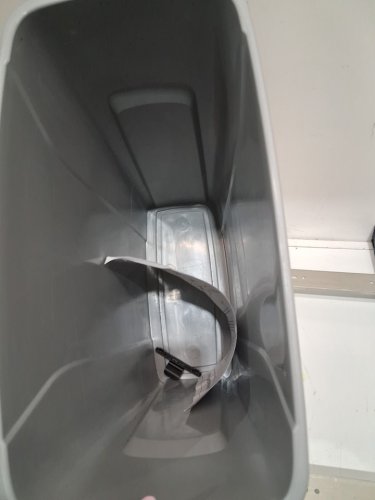 KNAPE & VOGT REAL SOLUTIONS IN-CABINET SINGLE PULL OUT TRASH CAN - 17" X 8" X 20" - GRAY (MODEL: SCB9-1-20PT) image 4