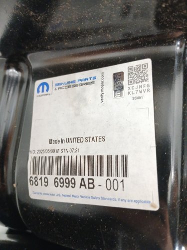 Mopar Impact Bar - 2019 to 2025 Dodge Ram 1500 Classic - Black (Model: 6819 6999 AB-001) image 6