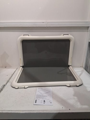 Amazon Basics Dog Training Pad Holder 28" x 34" - grey/white (Model: TFPT-L) image 4