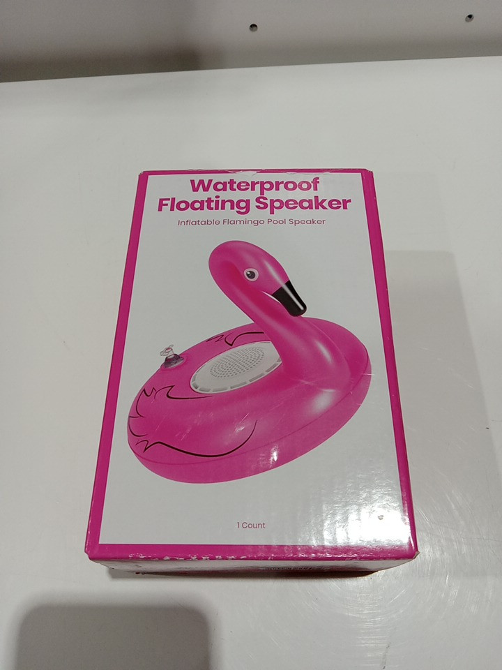 Gems waterproof bluetooth floating inflatable pool speaker - 7" - Flamingo image 2