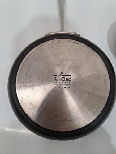 2PC All-Clad Hard Anodized (HA1) Non-stick Fry Pan Cookware Set - 8" & 10" - BLACK (MODEL: E100SSFA / 2100128925) image 6