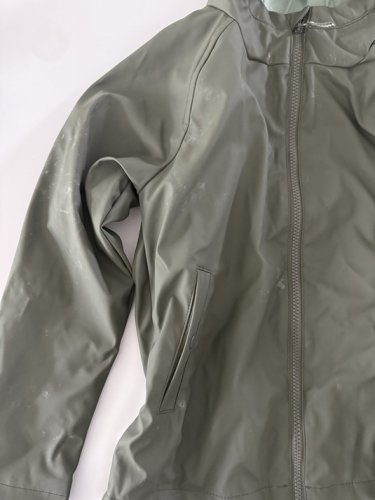 BOYS GEORGE HOODED RAIN JACKET - MEDIUM (7/8) - GREEN (STYLE: GRS60527B) image 2