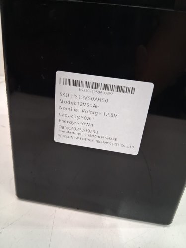 HUMSIENK LIFEP04 Rechargeable Lithium Battery - 12V - 50AH - BLACK (MODEL: 12V50AH) image 6