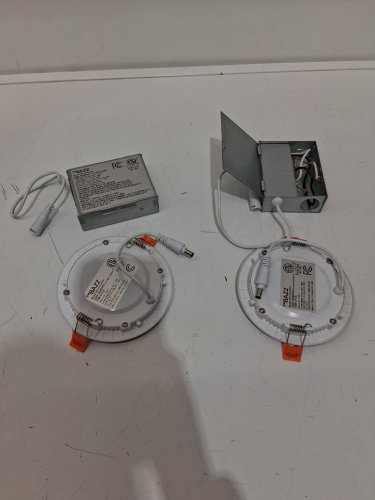 2pk Govee Wi-Fi & Bluetooth RGBWW Dimmable LED pot Downlights with Junction Box - 4", 11w, 2700k-6500k, 20000h (model: h601b) image 3