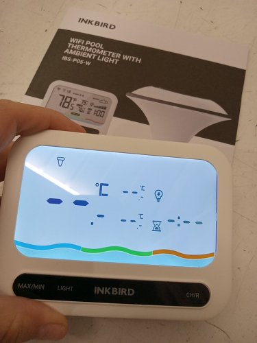 INKBIRD wifi Solar Pool Thermometer with Ambient Light - white (model: IBS-P05R) image 4