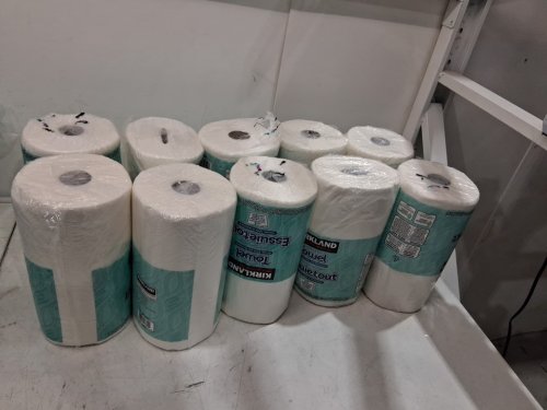 10PK KIRKLAND SIGNATURE CREATE-A-SIZE PAPER TOWEL ROLLES - 2-PLY - WHITE (MODEL: 580517) image 2