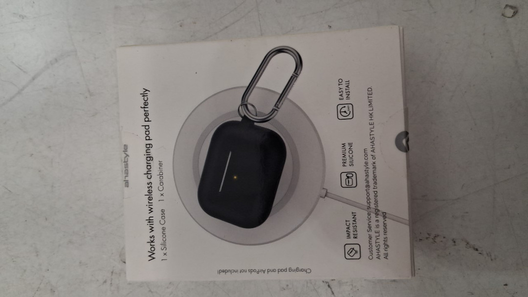 Ahastyle Silicone Carabiner Case for Airpods Pro - Black image 3
