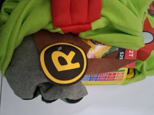 3PC RUBIES TEENAGE MUTANT NINJA TURTLES RAPHAEL COSTUME - 2T - RED/GREEN image 3