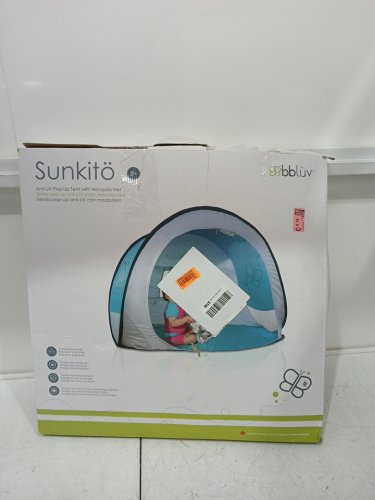 bblüv Sunkitö portable Anti-UV Pop-Up Tent with Mosquito Net - SPF 50 Sun Protection - blue/Grey (model: b0135) image 2