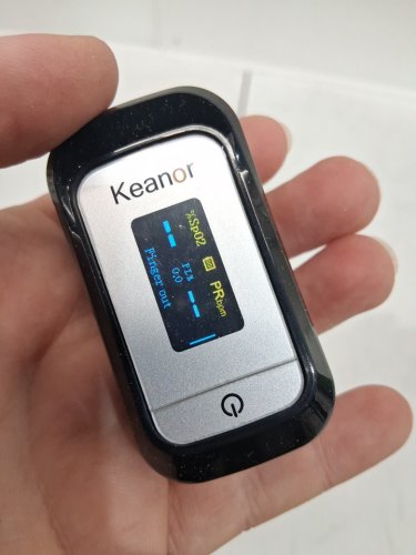 KEANOR PORTABLE FINGER PULSE OXIMETER FOR SPO2 BLOOD OXYGEN SATURATION & HEART RATE READER - BLACK/silver (MODEL: BSX251) image 3